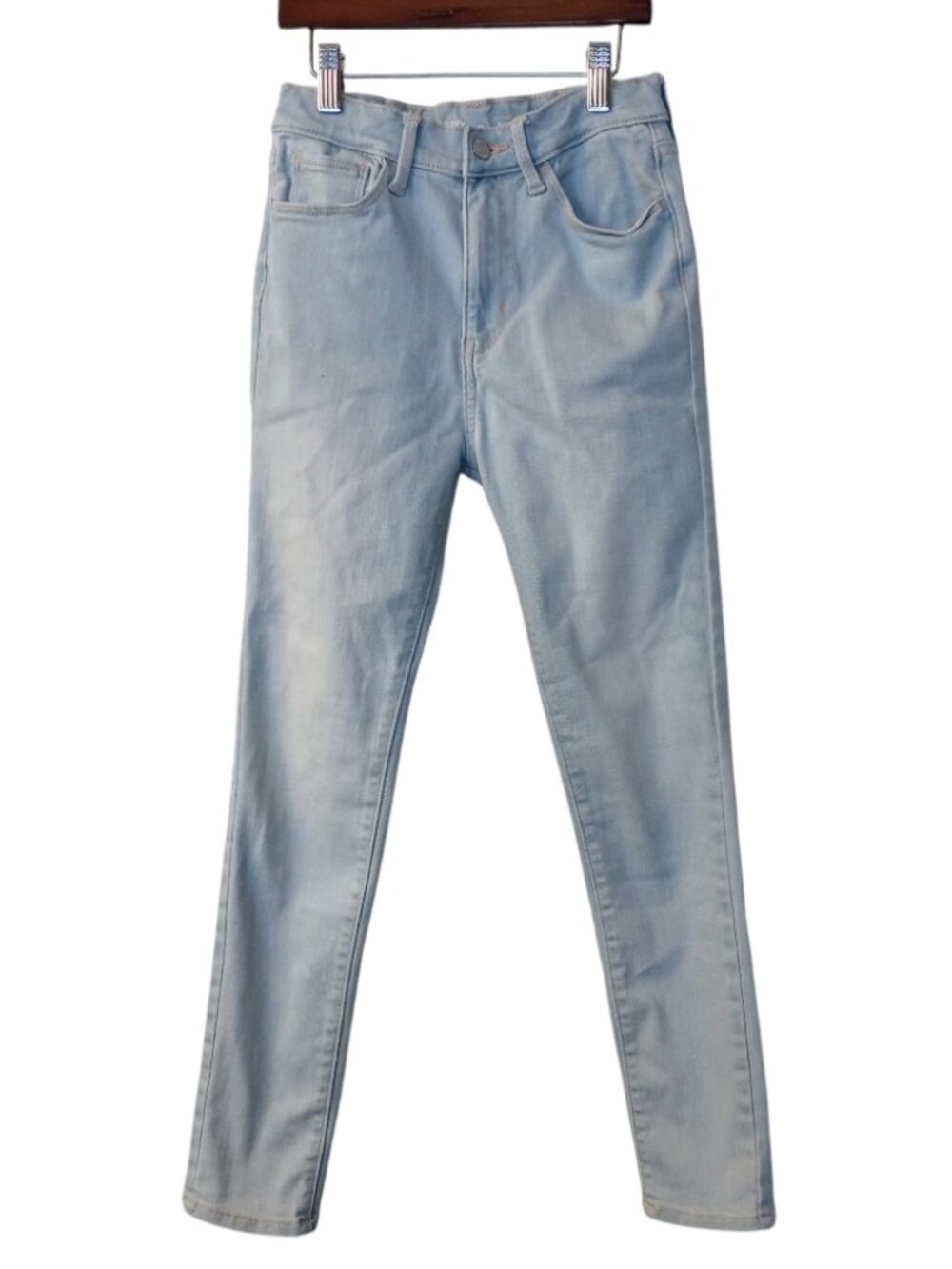 Girl's Old Navy Extra High-Rise Rockstar Jegging Size 12 - Light Wash Denim